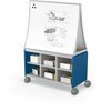 Mooreco Compass Cabinet - Maxi H1 With Ogee Dry Erase Board Navy 61.9in H x 42in W x 19.2in D A3A1J1E1B0